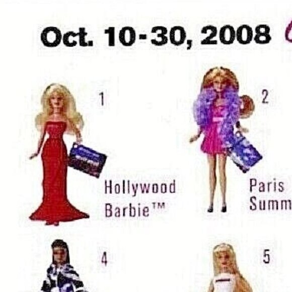 Mattel Barbie McDonalds Happy Meal 2004 Hollywood & 2008 My Scene (SKU: 396TO) - Picture 5 of 5